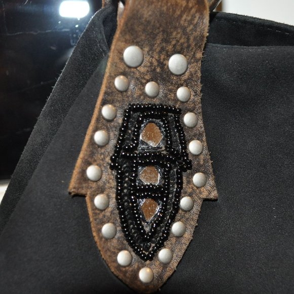 Fab Studded Hobo Tote Bag - Picture 5 of 11